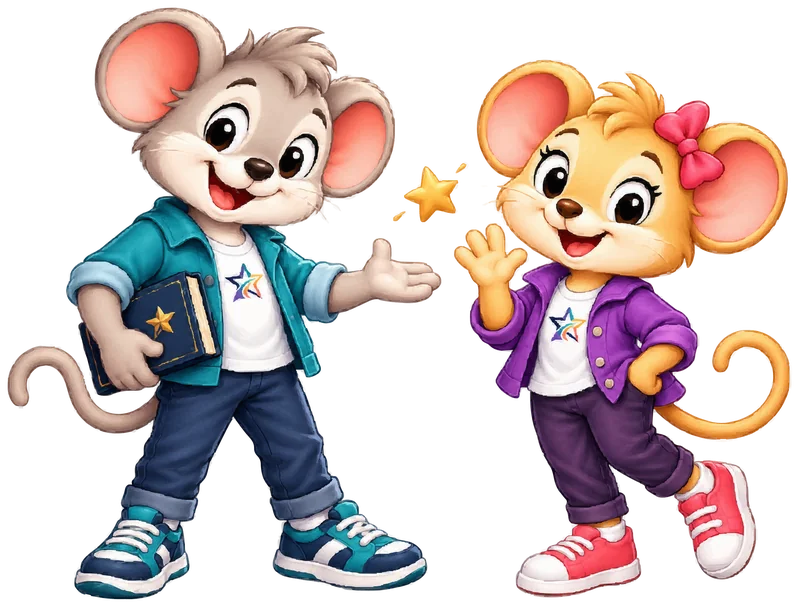 Astro and Nova, Starbound’s guides, waving hello